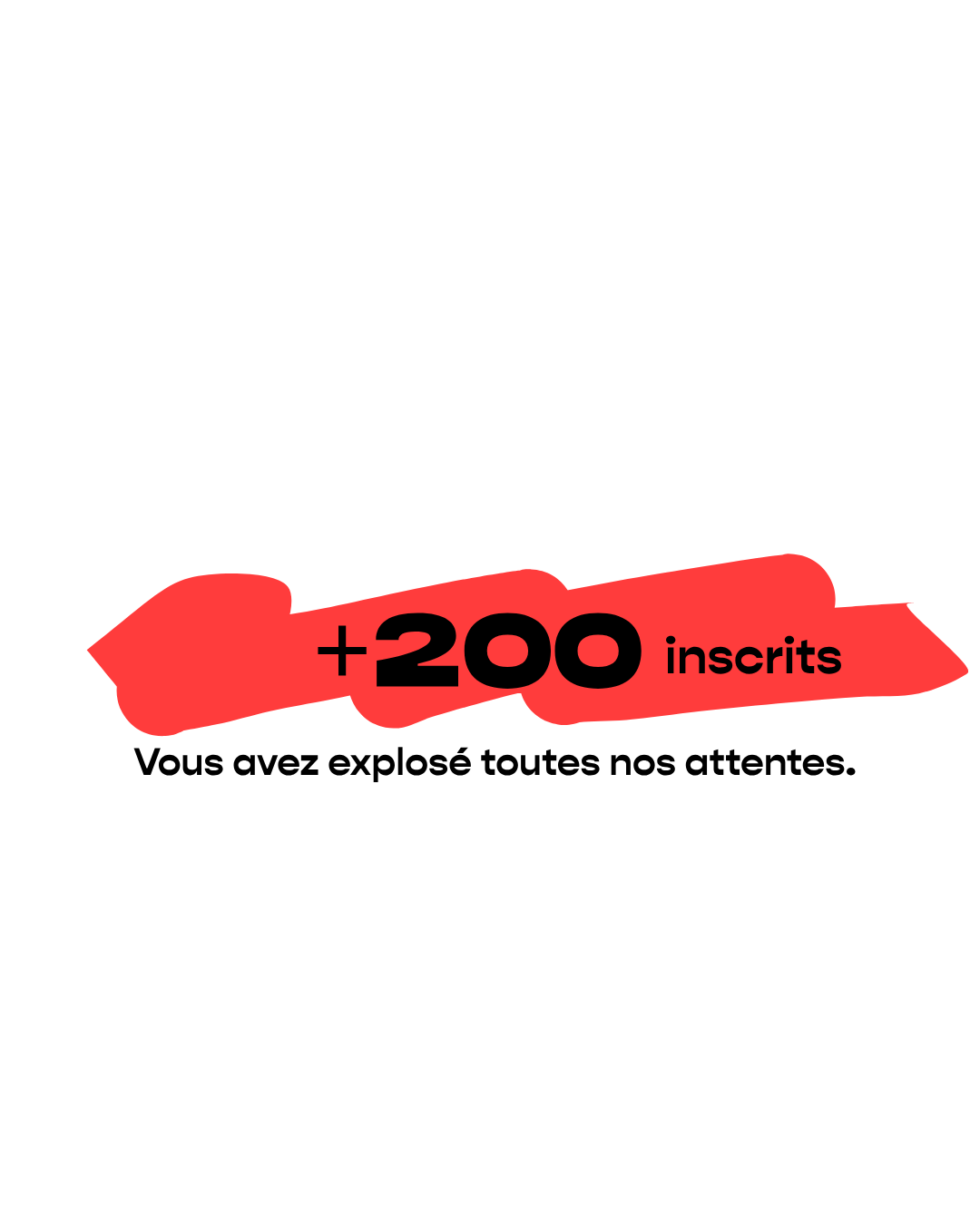 +200 inscrits
